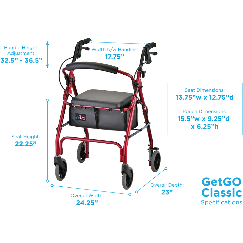 GETGO CLASSIC ROLL WLKR RED